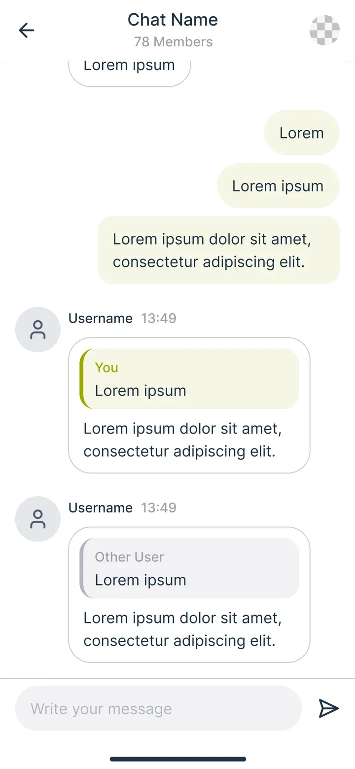 Chats, step 2: Chat
