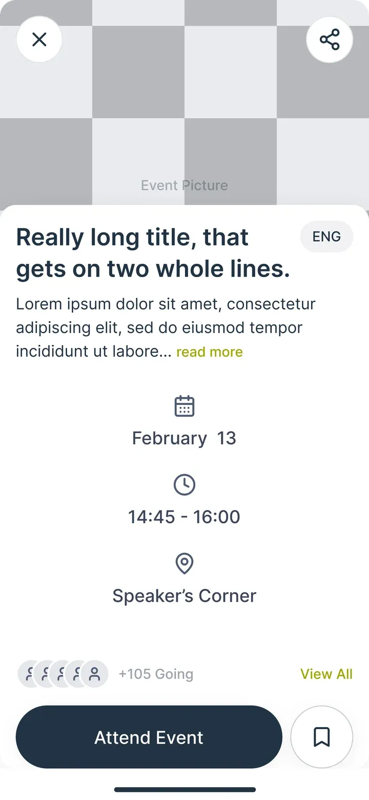 Events, step 4: Event
